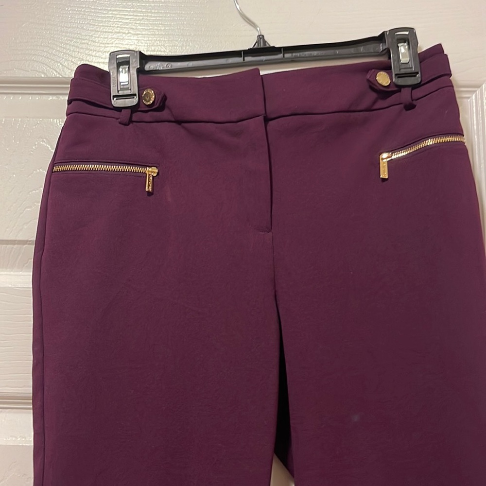 Calvin Klein Burgundy/Wine Slim Leg Pant